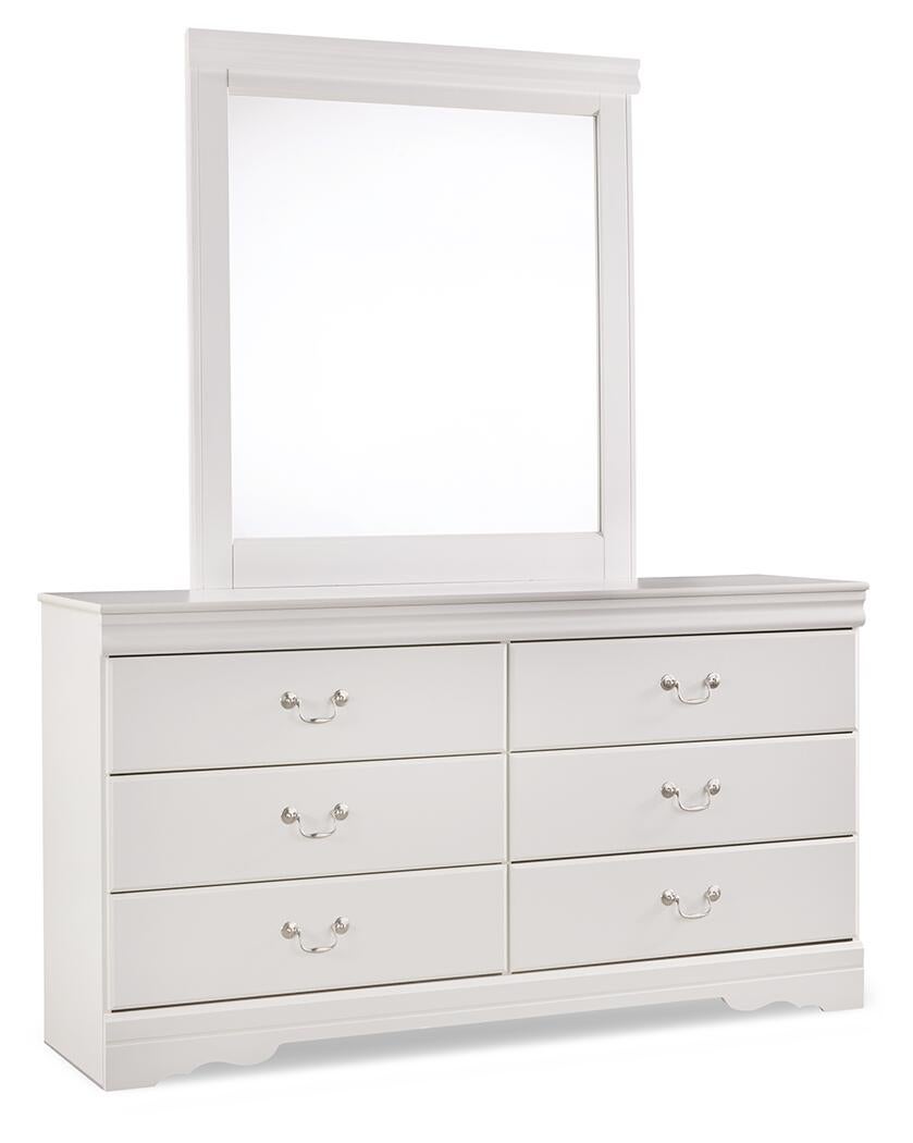 Anarasia Full Sleigh Headboard, Dresser, Mirror, Chest and Nightstand