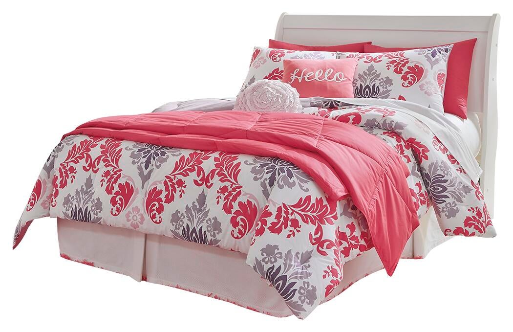Anarasia Full Sleigh Headboard, Dresser, Mirror, Chest and Nightstand