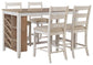 Skempton Counter Height Dining Table and 4 Barstools