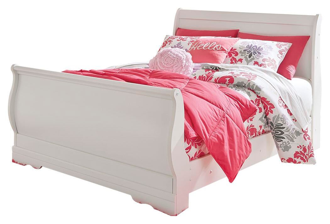 Anarasia Full Sleigh Bed, Dresser, Mirror, Chest and Nightstand