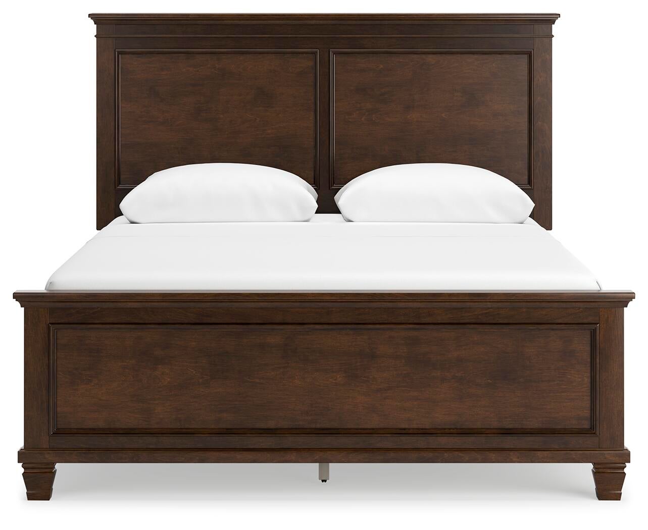 Danabrin Queen Panel Bed with Mirrored Dresser, Chest and Nightstand