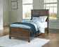 Danabrin Twin Panel Bed with Mirrored Dresser and Nightstand