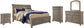 Lettner California King Sleigh Bed with Mirrored Dresser, Chest and Nightstand