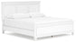 Fortman King Panel Bed with Mirrored Dresser and Nightstand