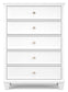 Fortman Full Panel Bed with Mirrored Dresser, Chest and Nightstand