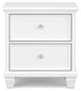 Fortman Full Panel Bed with Mirrored Dresser, Chest and Nightstand