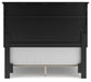 Lanolee Full Panel Bed with Mirrored Dresser and Nightstand