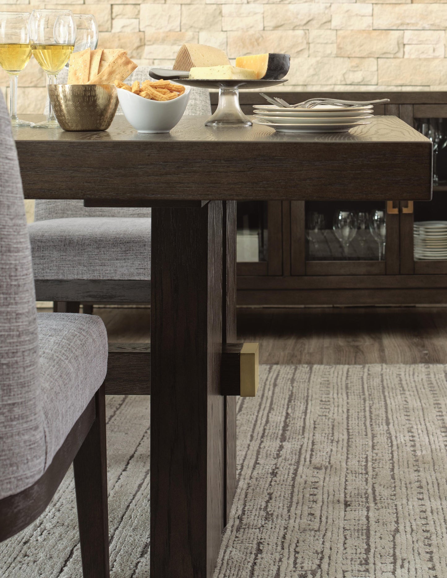 Burkhaus Dining Table and 4 Chairs