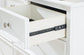 Fortman King Panel Bed with Mirrored Dresser, Chest and Nightstand
