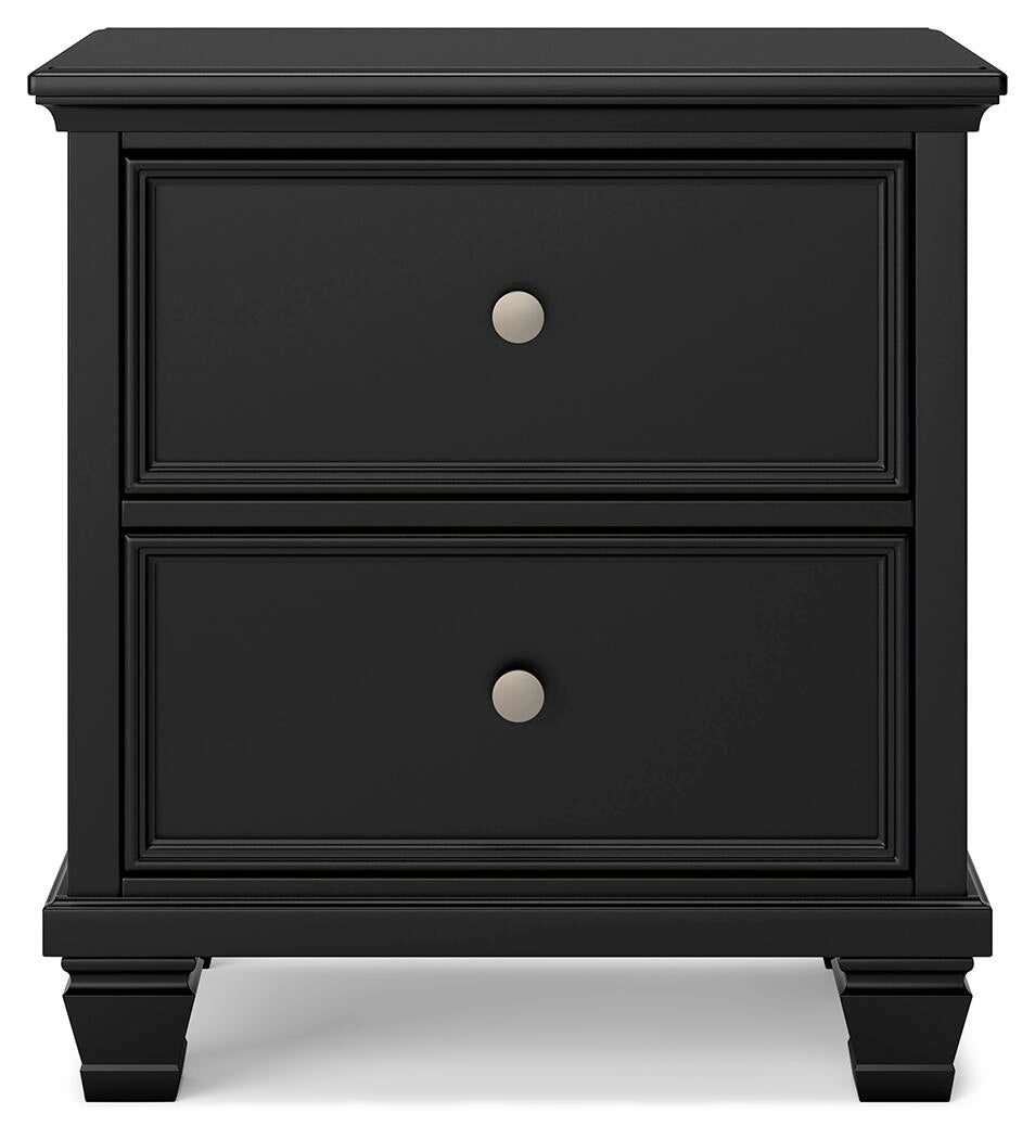 Lanolee Full Panel Bed with Mirrored Dresser, Chest and Nightstand