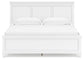 Fortman King Panel Bed with Mirrored Dresser