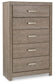 Culverbach King Panel Bed with Mirrored Dresser, Chest and Nightstand