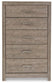 Culverbach King Panel Bed with Mirrored Dresser, Chest and Nightstand