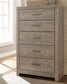 Culverbach King Panel Bed with Mirrored Dresser, Chest and Nightstand