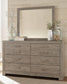 Culverbach King Panel Bed with Mirrored Dresser, Chest and Nightstand