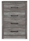 Bronyan Queen Panel Bed with Mirrored Dresser, Chest and Nightstand