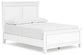 Fortman Full Panel Bed with Mirrored Dresser