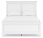 Fortman Full Panel Bed with Mirrored Dresser