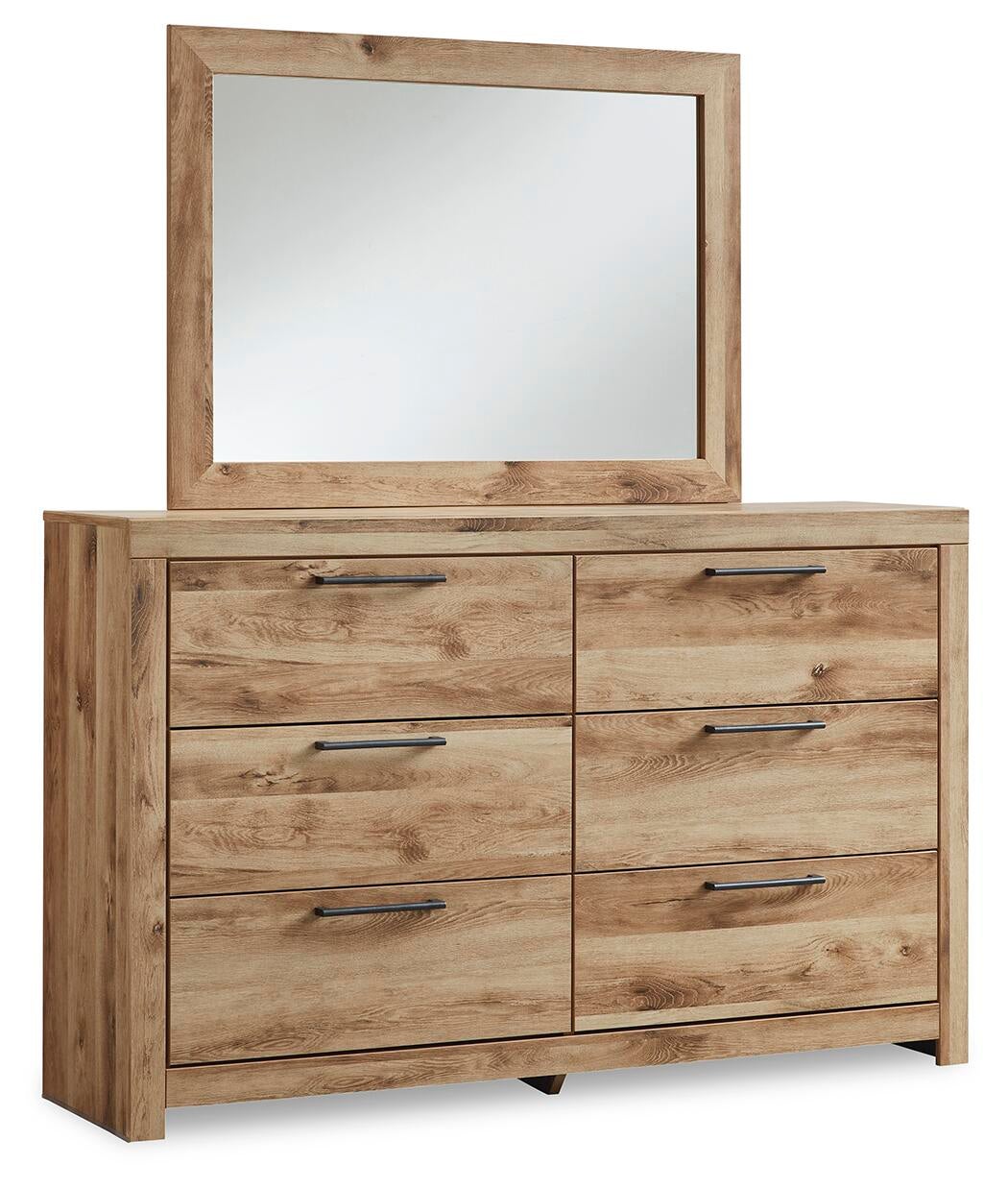 Hyanna Queen Panel Storage Bed with 2 Under Bed Storage Drawer, Dresser, Mirror, Chest and Nightstand