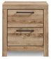 Hyanna Queen Panel Bed with 2 Side Storage, Dresser, Mirror, Chest and Nightstand
