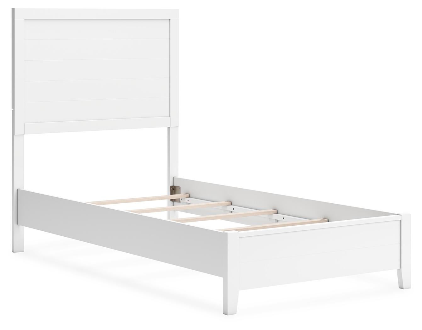 Binterglen Twin Panel Bed with Mirrored Dresser