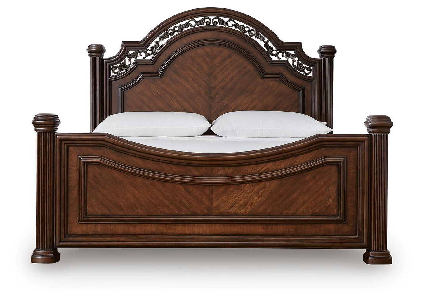Lavinton Queen Poster Bed with Mirrored Dresser