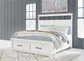 Ashbryn King Panel Storage Bed, Dresser and Mirror