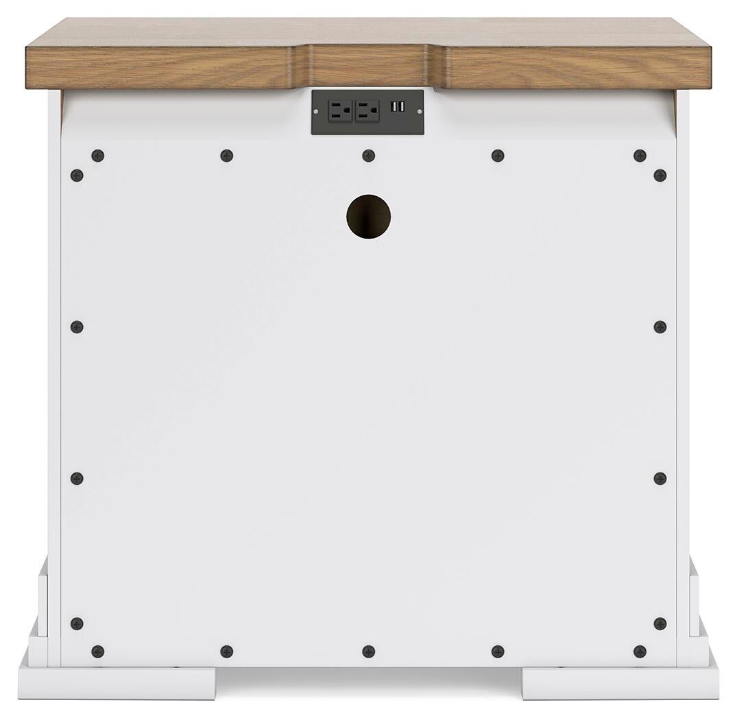 Ashbryn Queen Panel Storage Bed, Dresser, Mirror and Nightstand