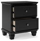 Lanolee California King Panel Bed with Mirrored Dresser, Chest and Nightstand