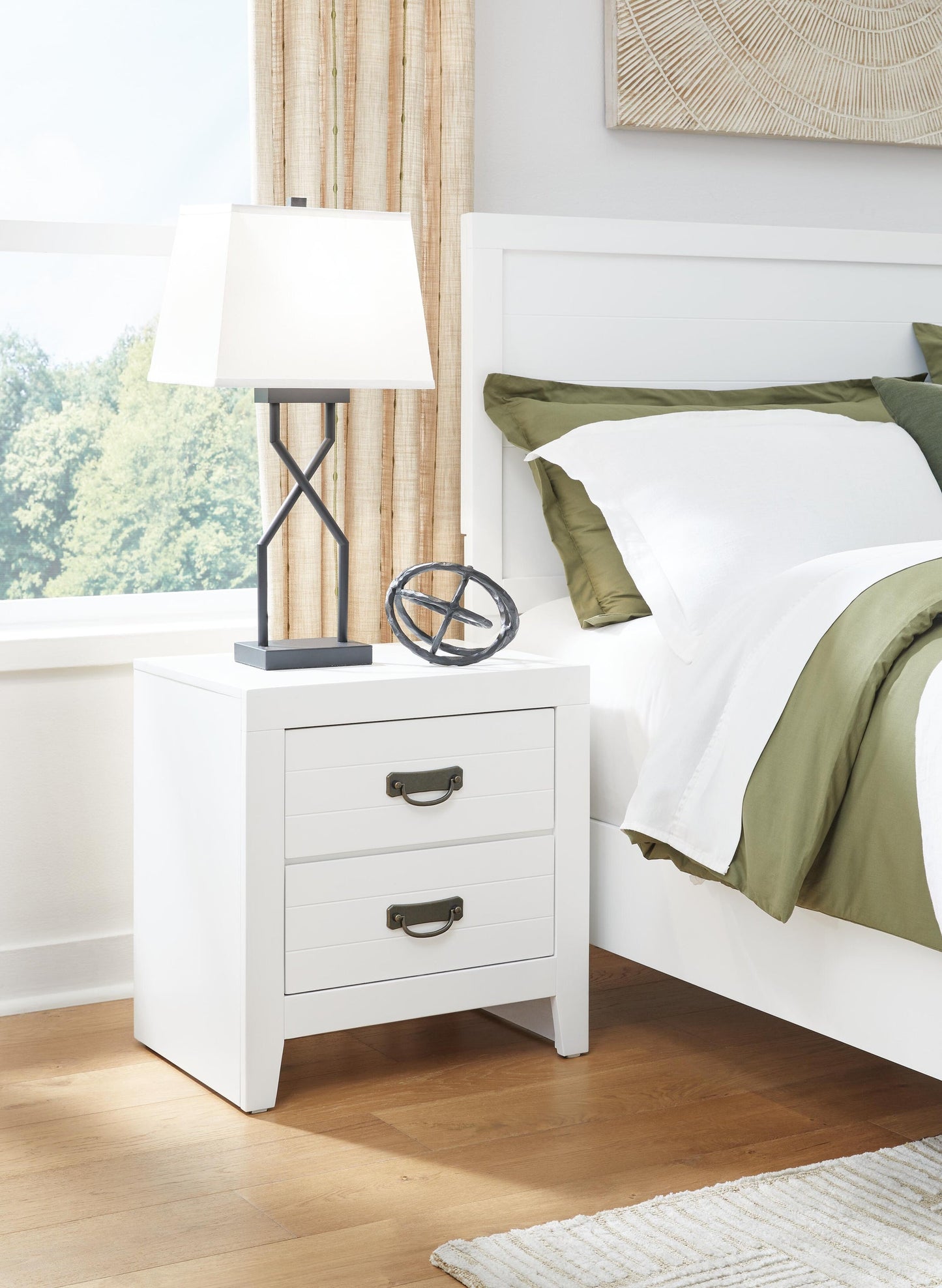 Binterglen King Panel Bed, Dresser, Mirror, Chest and Nightstand