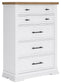 Ashbryn Queen Panel Storage Bed, Dresser, Mirror, Chest and Nightstand