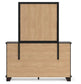 Covetown California King Panel Bed with Mirrored Dresser