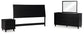 Danziar King Panel Headboard, Dresser, Mirror and Nightstand