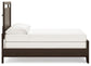 Covetown Full Panel Bed with Mirrored Dresser