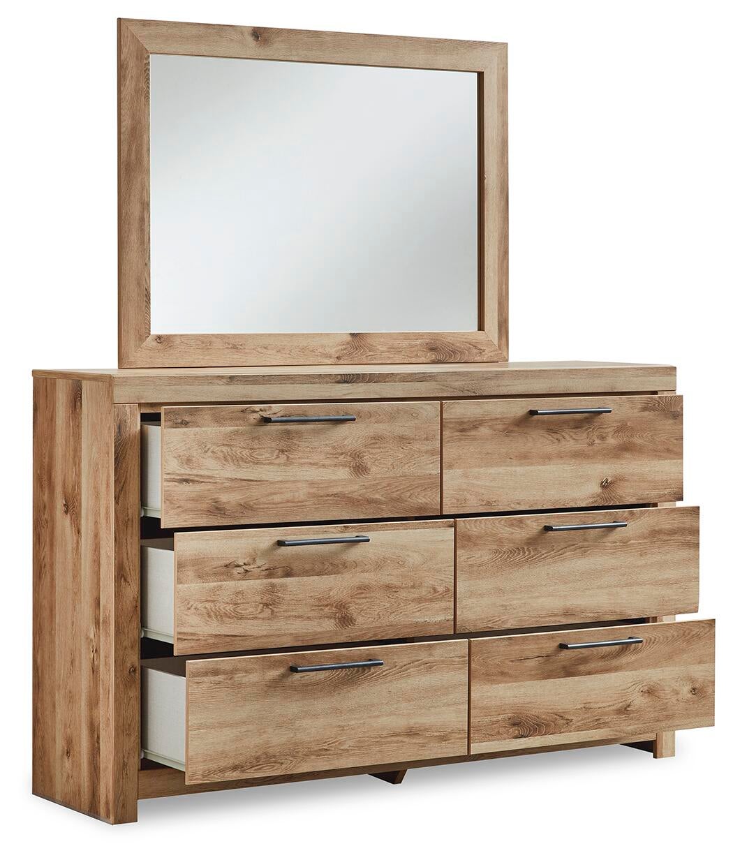 Hyanna Queen Panel Bed, Dresser, Mirror and Nightstand