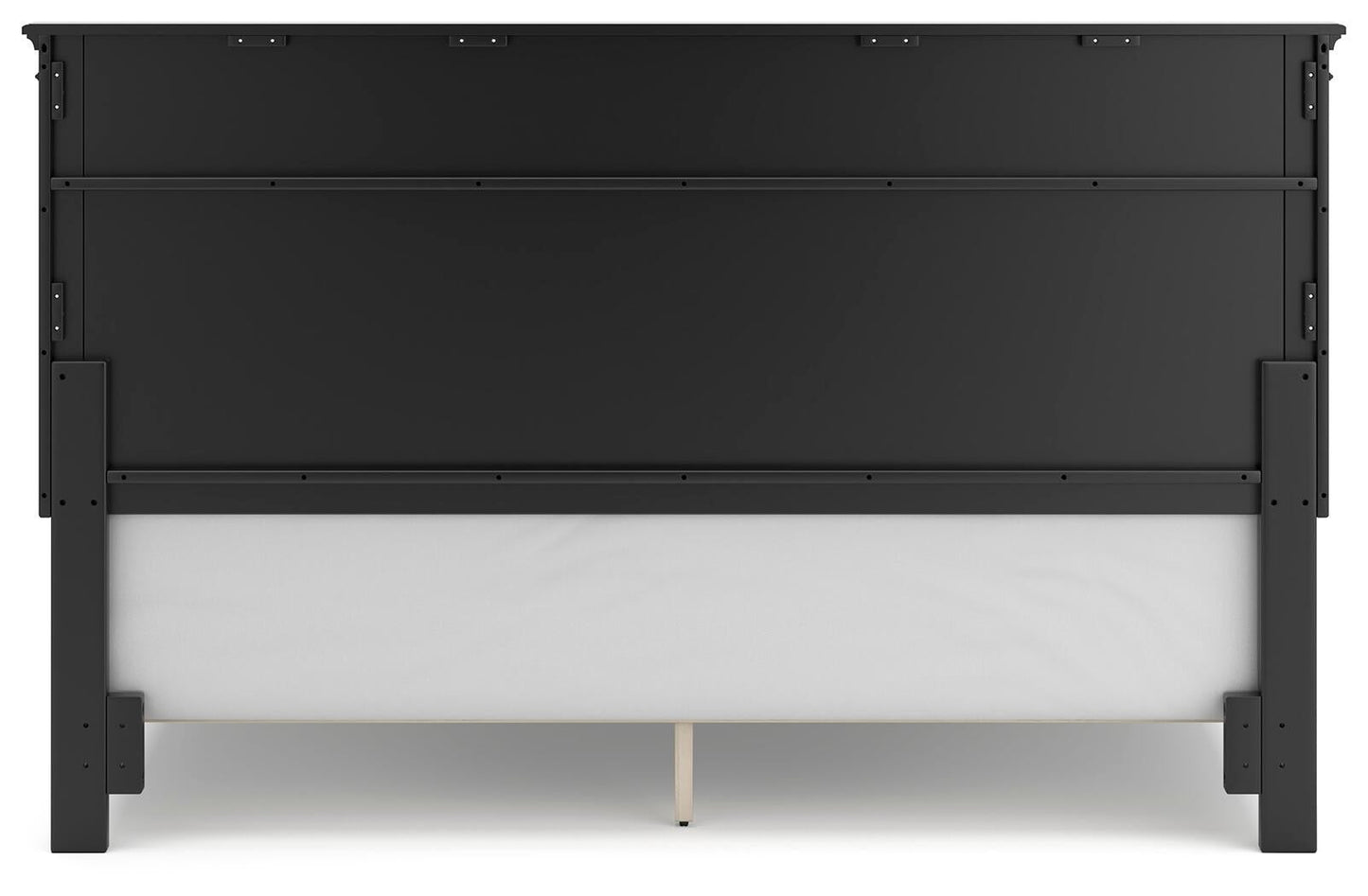 Lanolee California King Panel Bed with Mirrored Dresser