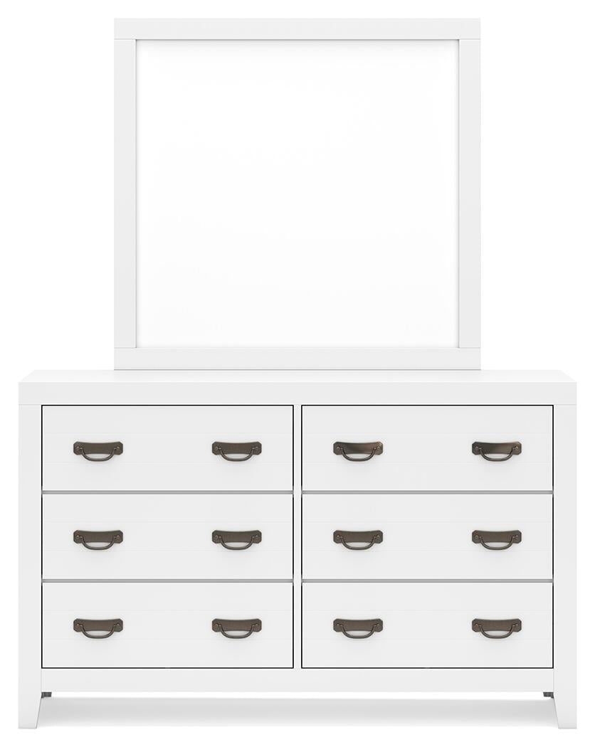 Binterglen Twin Panel Bed, Dresser, Mirror, Chest and Nightstand