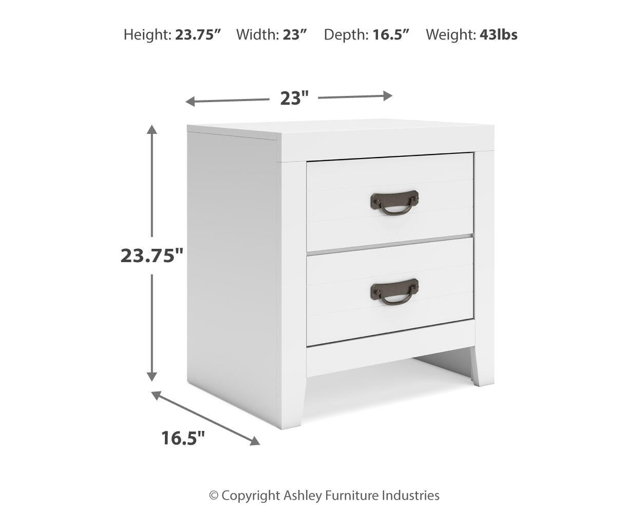 Binterglen Twin Panel Bed, Dresser, Mirror, Chest and Nightstand