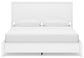 Binterglen California King Panel Bed with Mirrored Dresser