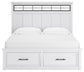 Ashbryn King Panel Storage Bed, Dresser, Mirror, Chest and Nightstand