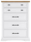 Ashbryn California King Panel Storage Bed, Dresser, Mirror, Chest and Nightstand