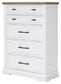 Ashbryn California King Panel Storage Bed, Dresser, Mirror, Chest and Nightstand