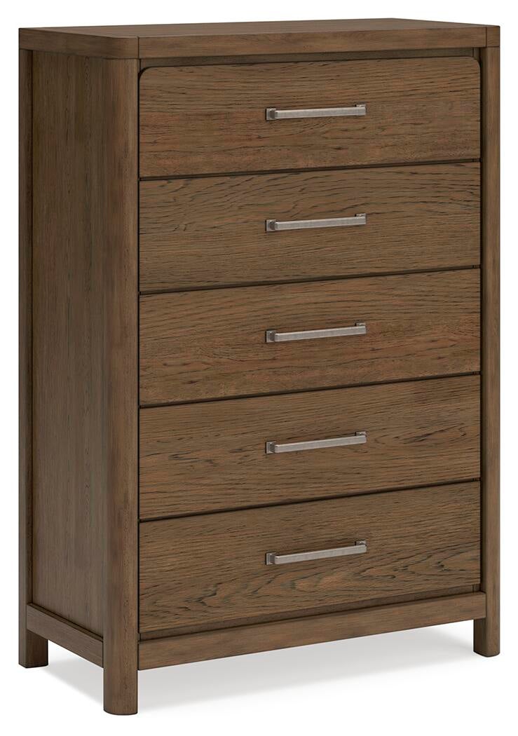 Cabalynn King Panel Bed with Storage with Mirrored Dresser, Chest and Nightstand