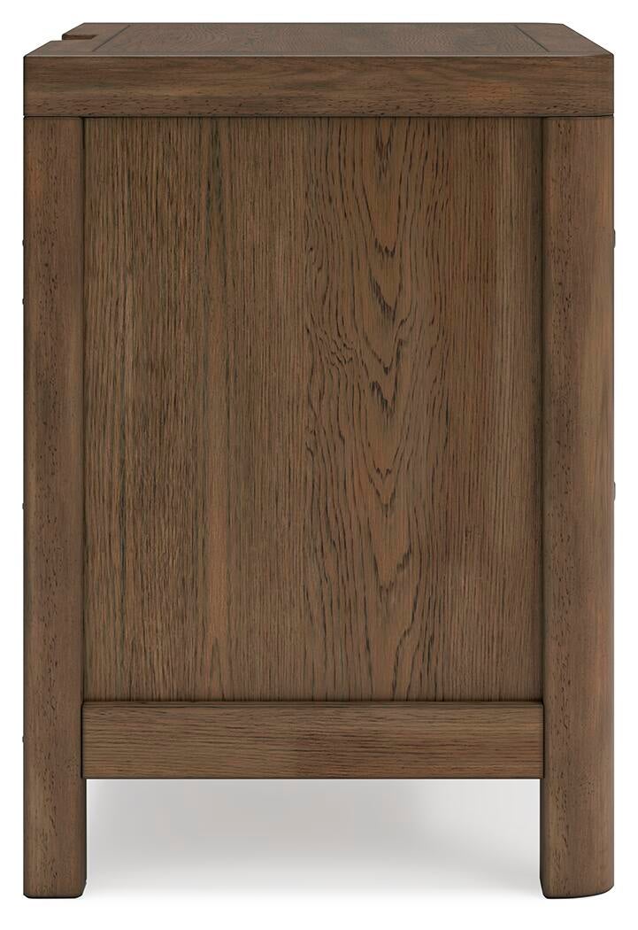 Cabalynn California King Upholstered Bed with Mirrored Dresser, Chest and Nightstand