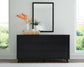 Danziar King Panel Bed with Mirrored Dresser