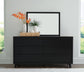 Danziar King Panel Bed, Dresser, Mirror and Nightstand