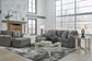 Gardiner Sofa Chaise with Ottoman