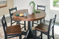 Valebeck Counter Height Dining Table and 4 Barstools