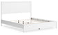 Binterglen California King Panel Bed with Mirrored Dresser and Nightstand