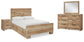 Hyanna Full Panel Bed with 2 Side Storage, Dresser, Mirror and Nightstand